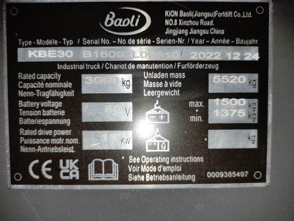 Forklift KBE30 KBE30- Photo 6