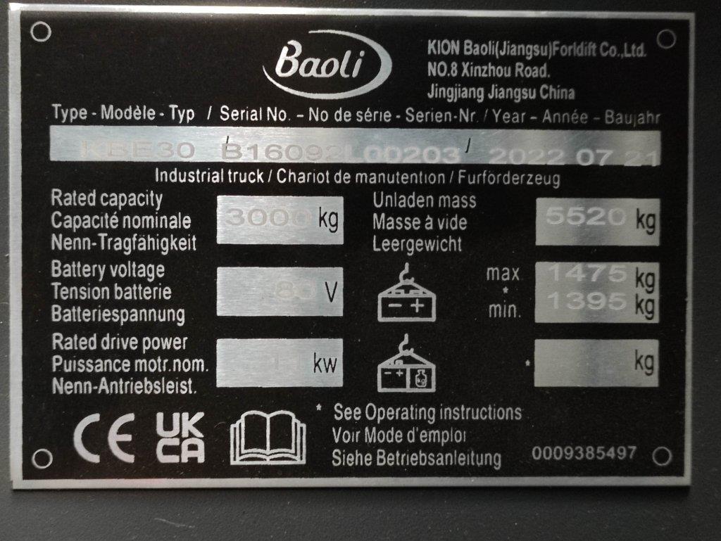 Forklift KBE30 KBE30- Photo 6