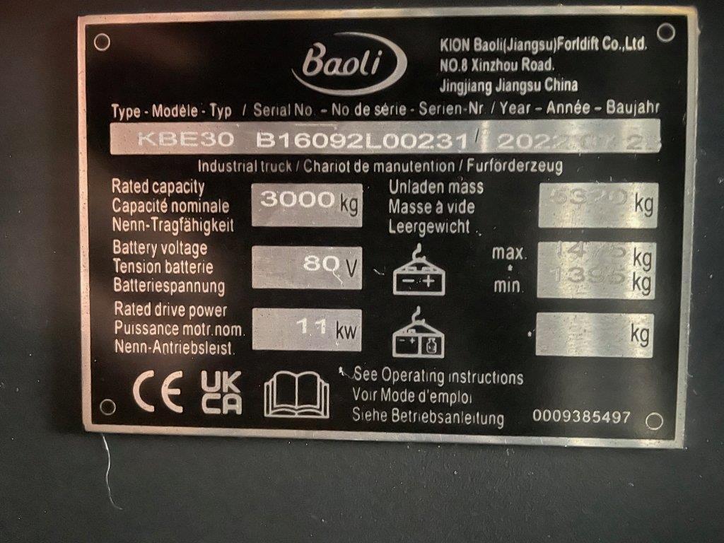 Forklift KBE30 KBE30- Photo 6