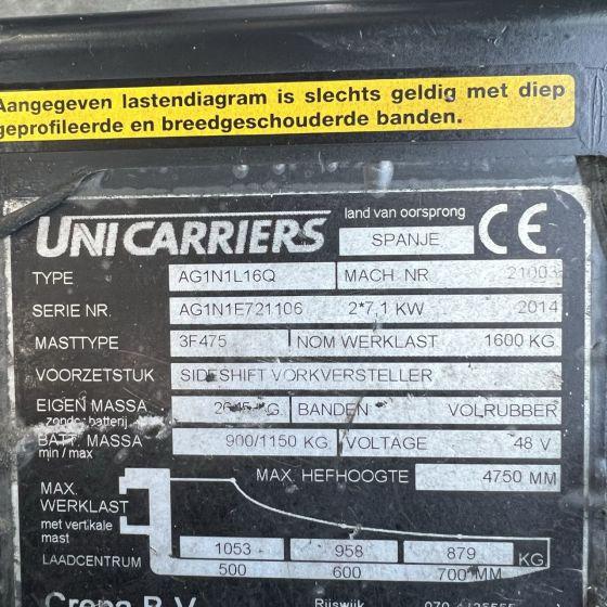 Forklift Unicarriers AG1N1L16Q Unicarriers AG1N1L16Q- Photo 9