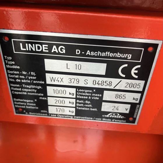 Stacker Linde L10 (379) Linde L10 (379)- Photo 5