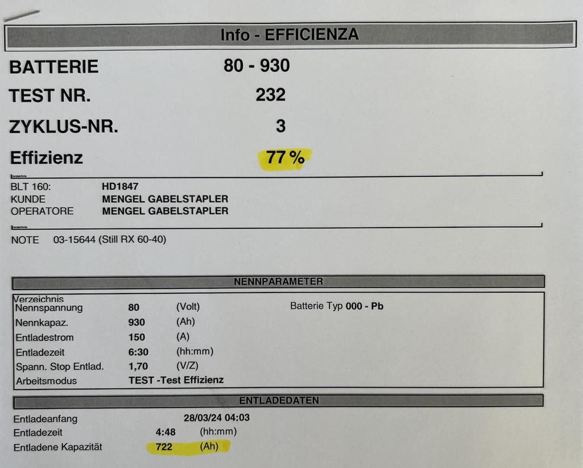 Electric forklift Still RX 60-40 / Batt. 77% Still RX 60-40 / Batt. 77%- Photo 9