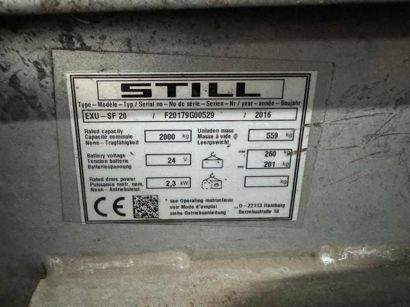 Pallet truck EXU-SF20 Palletwagen elektrisch 2016 EXU-SF20 Palletwagen elektrisch 2016- Photo 9