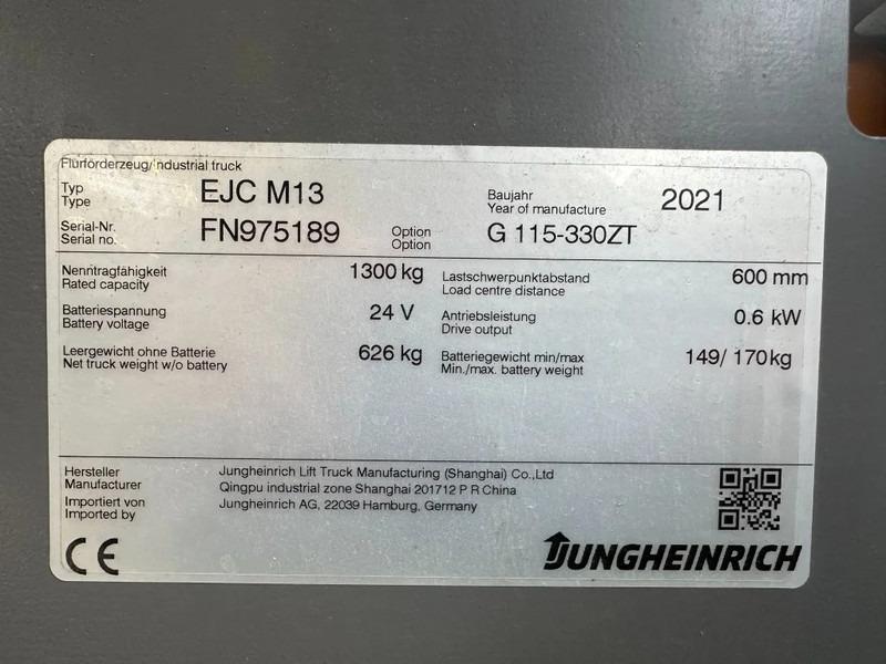 Stoccatore EJC M13 1300 kg Elektra Stapelaar 335 cm hefhoogte Als nieuw 2021 ! 100 uur ! EJC M13 1300 kg Elektra Stapelaar 335 cm hefhoogte Als nieuw 2021 ! 100 uur !- Photo 3