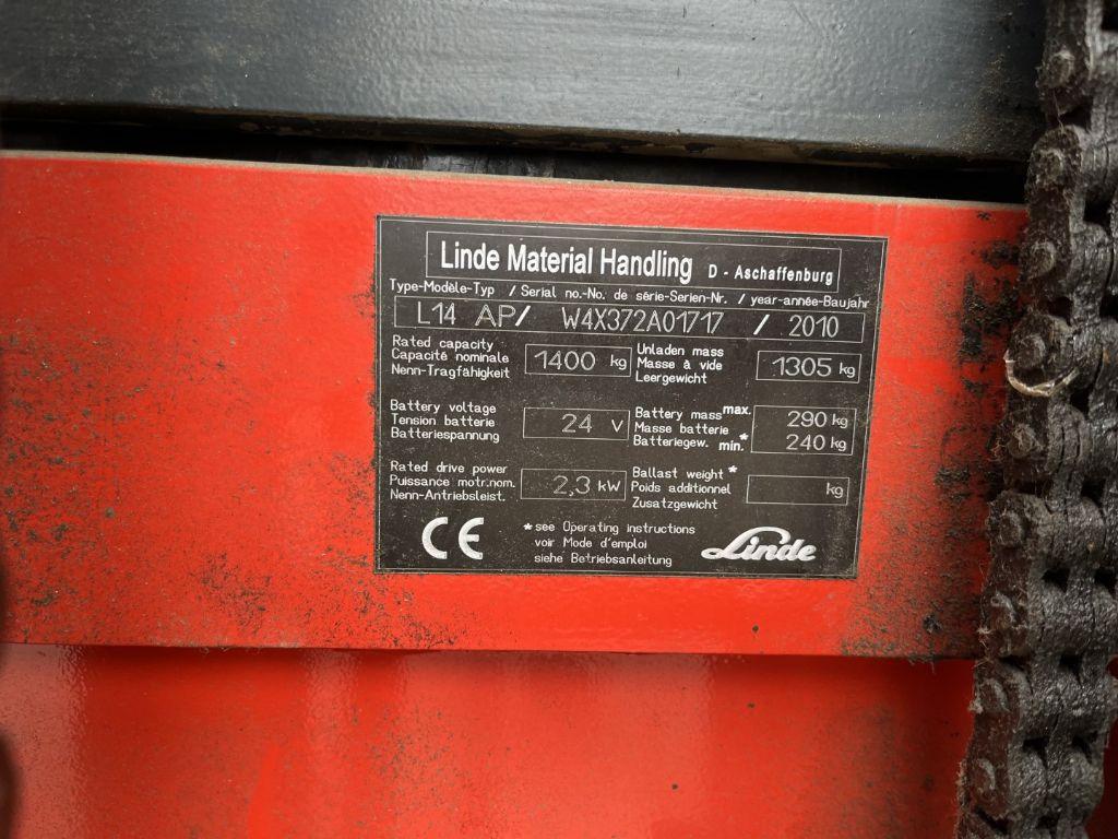 Stacker Linde L14AP Linde L14AP- Photo 4