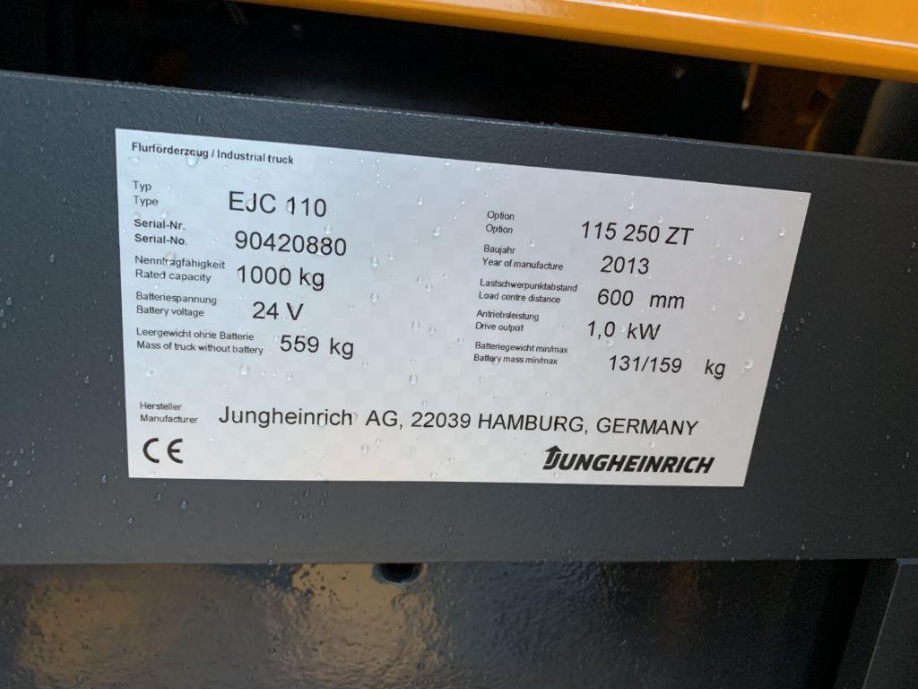 Wózek wys. podnoszenia Jungheinrich EJC110 Jungheinrich EJC110- Photo 4
