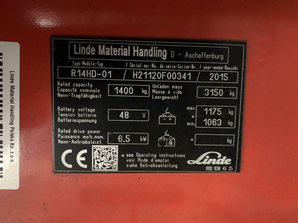 Reach truck Linde R14HD-01 Linde R14HD-01- Photo 4