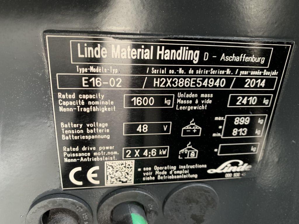 Elektrostapler Linde E16-02 Linde E16-02- Photo 5