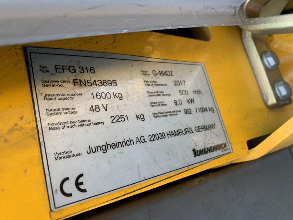 Electric forklift Jungheinrich EFG316 Jungheinrich EFG316- Photo 4