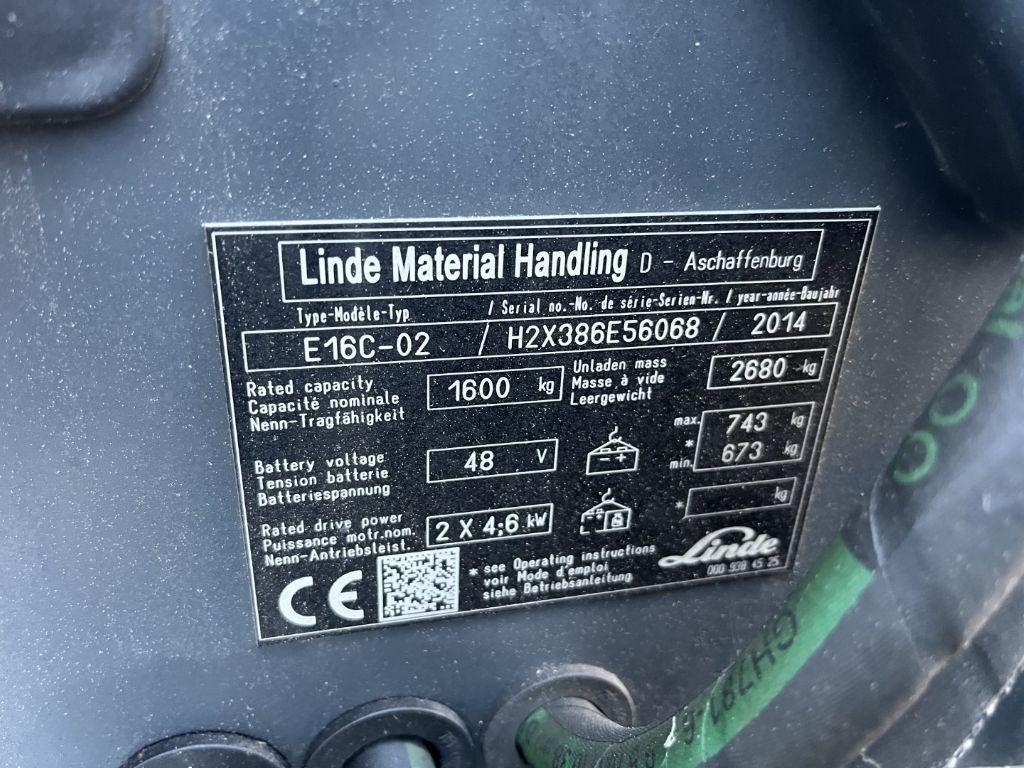 Electric forklift Linde E16C-02 Linde E16C-02- Photo 4