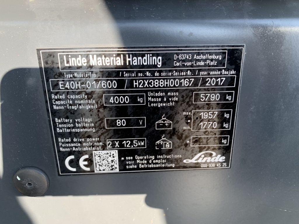 Electric forklift Linde E40H-01/600 Linde E40H-01/600- Photo 4