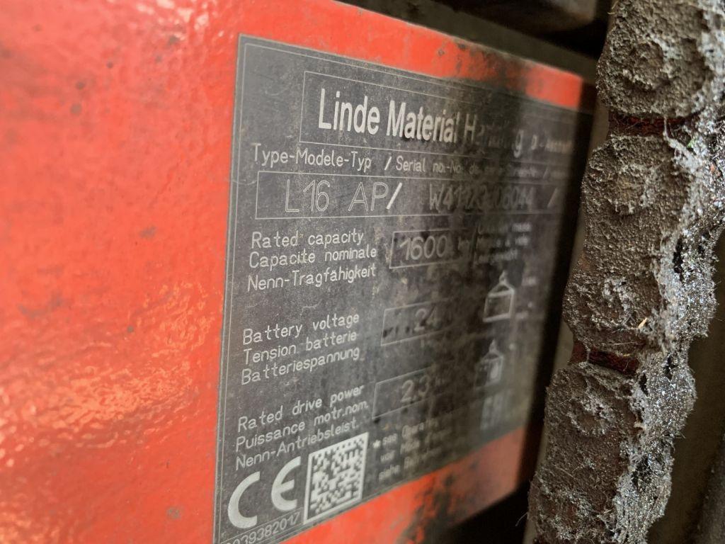 Stacker Linde L16AP Linde L16AP- Photo 5