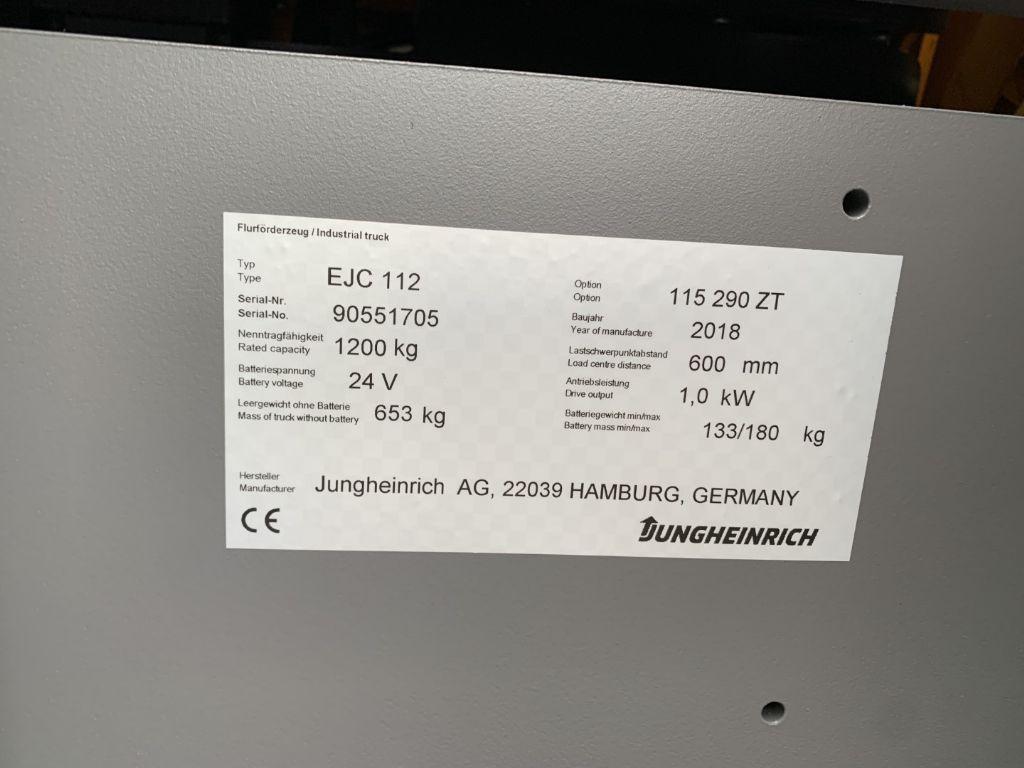 Stacker Jungheinrich EJC112 Jungheinrich EJC112- Photo 4
