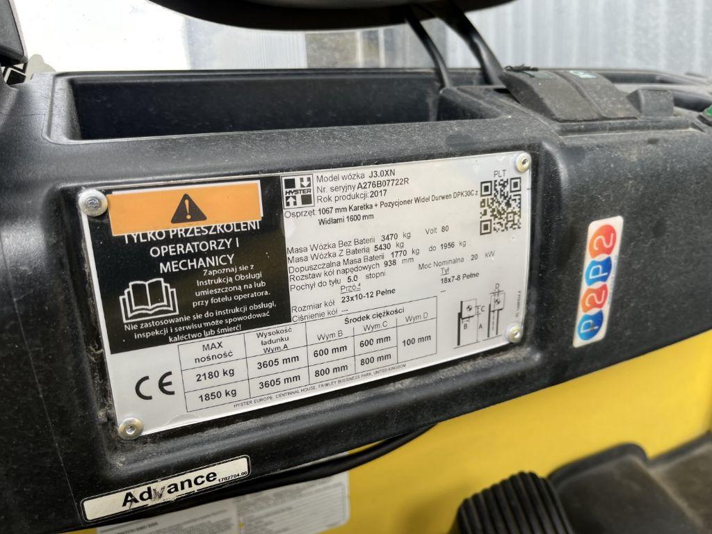 Electric forklift Hyster J3.0XN Hyster J3.0XN- Photo 4