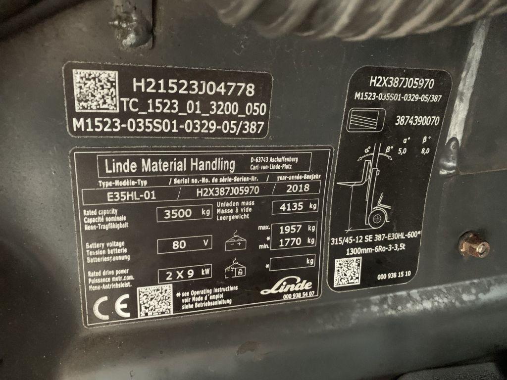 Electric forklift Linde E35HL-01 Linde E35HL-01- Photo 4