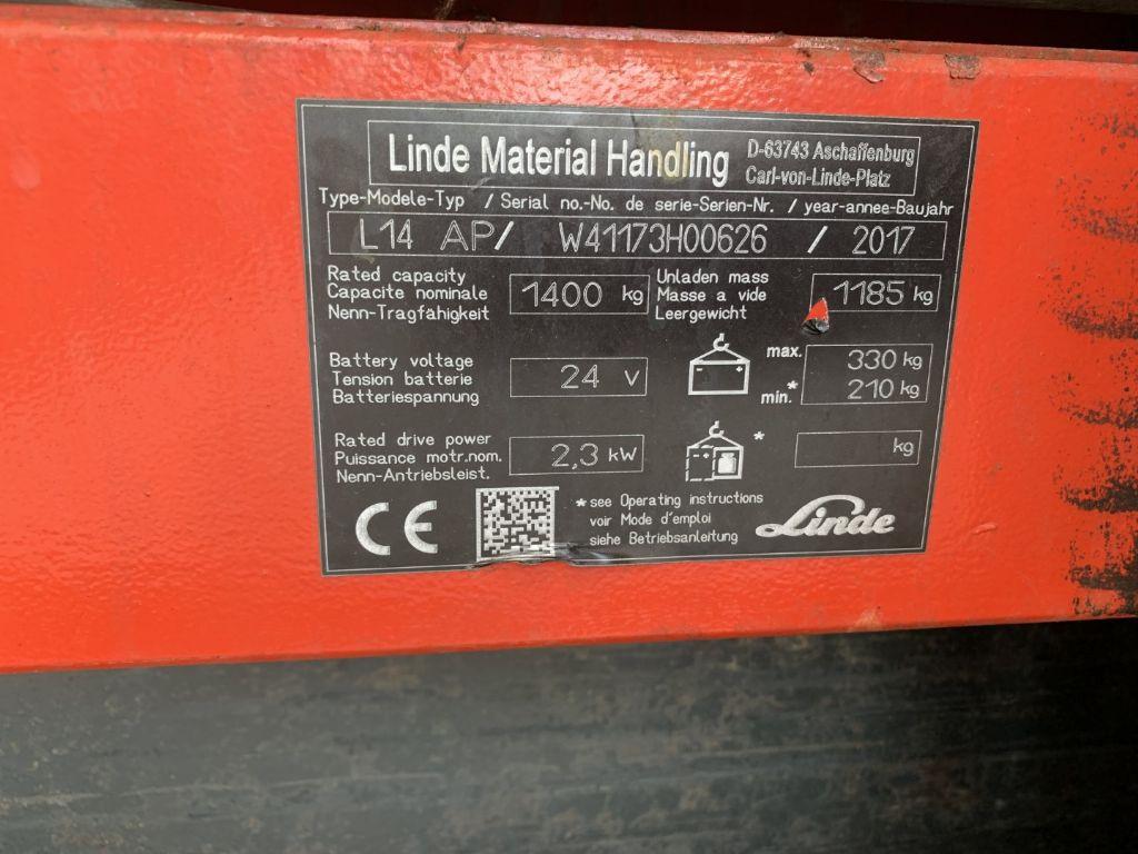 Stacker Linde L14AP Linde L14AP- Photo 4