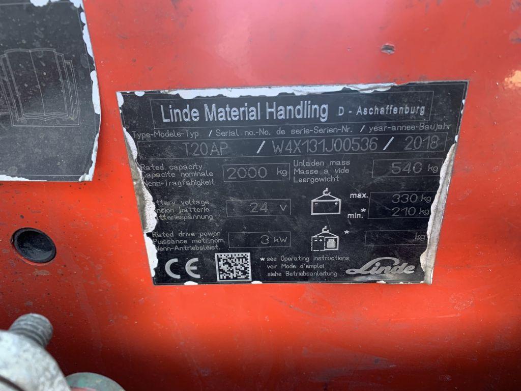 Transpallet Linde T20AP Linde T20AP- Photo 4