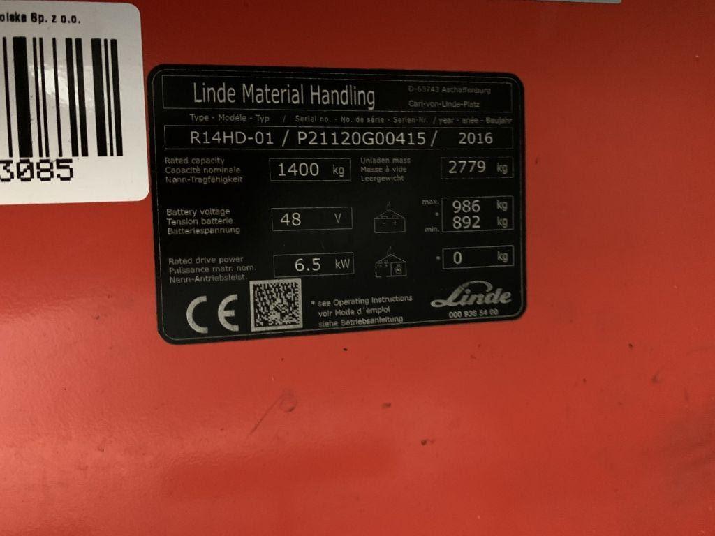 Reach truck Linde R14HD-01 Linde R14HD-01- Photo 4