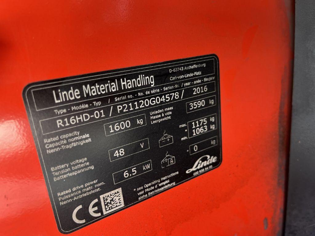 Reach truck Linde R16HD-01 Linde R16HD-01- Photo 4