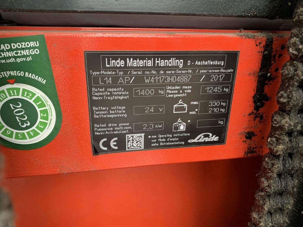 Stacker Linde L14AP Linde L14AP- Photo 4