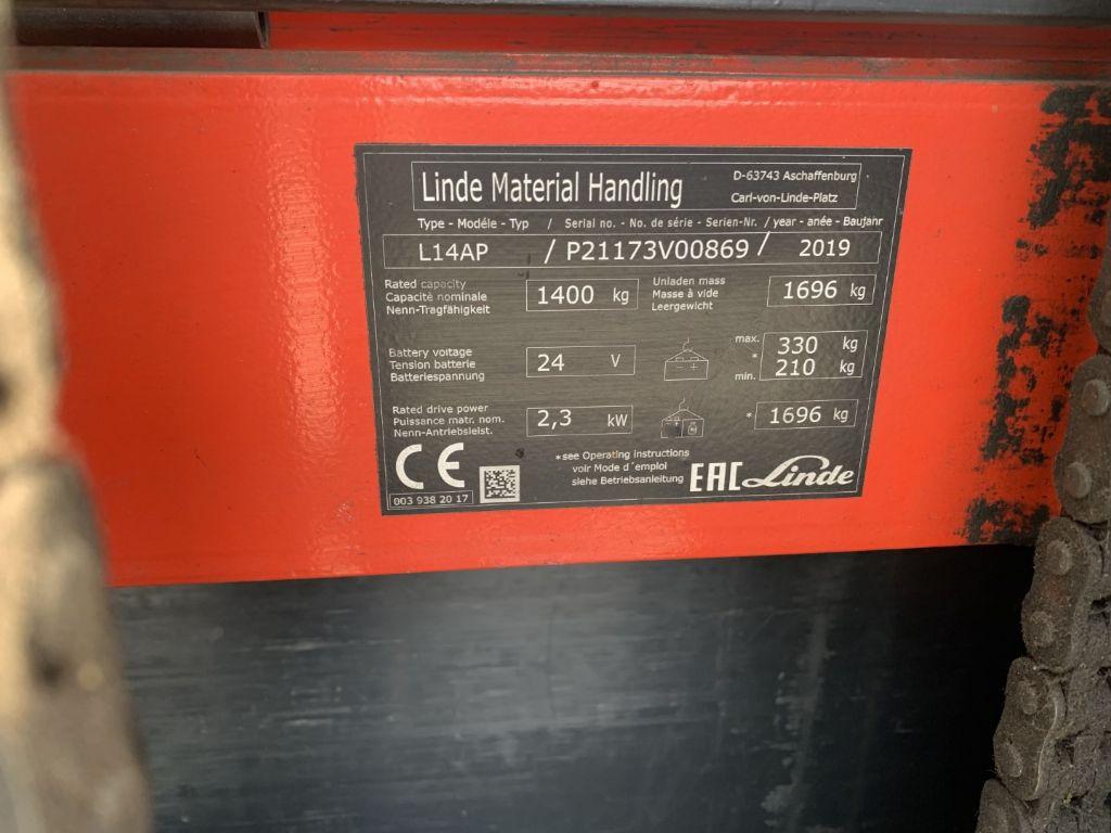 Apilador Linde L14AP Linde L14AP- Photo 4