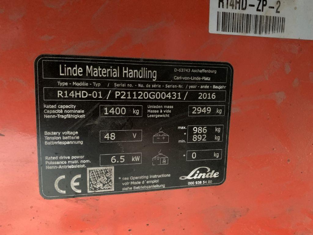 Reach truck Linde R14HD-01 Linde R14HD-01- Photo 4