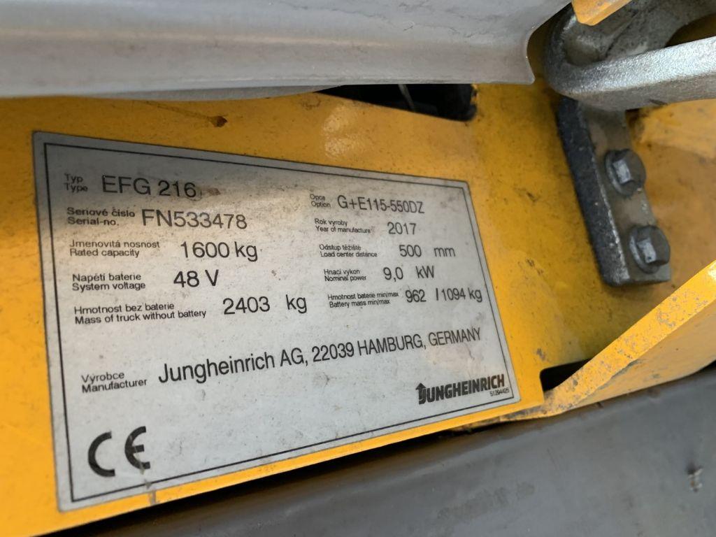 Electric forklift Jungheinrich EFG216 Jungheinrich EFG216- Photo 4