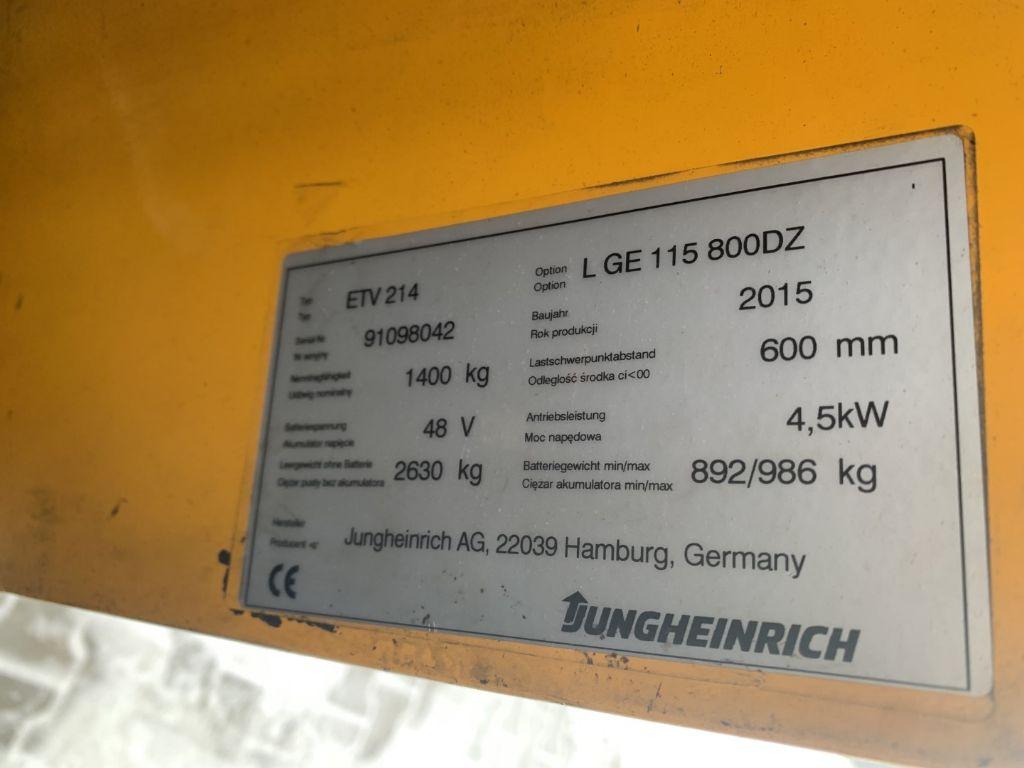 Reach truck Jungheinrich ETV214 Jungheinrich ETV214- Photo 4