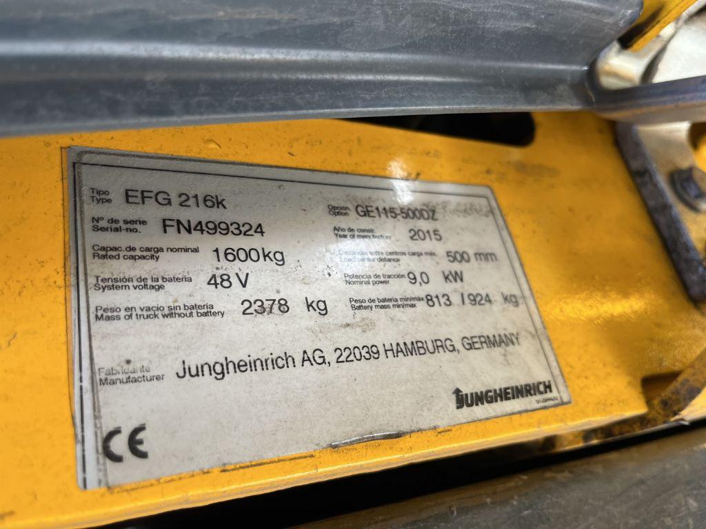 Electric forklift Jungheinrich EFG216k Jungheinrich EFG216k- Photo 4