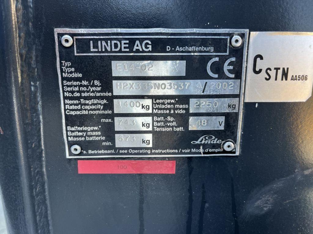 Electric forklift Linde E14-02 Linde E14-02- Photo 4