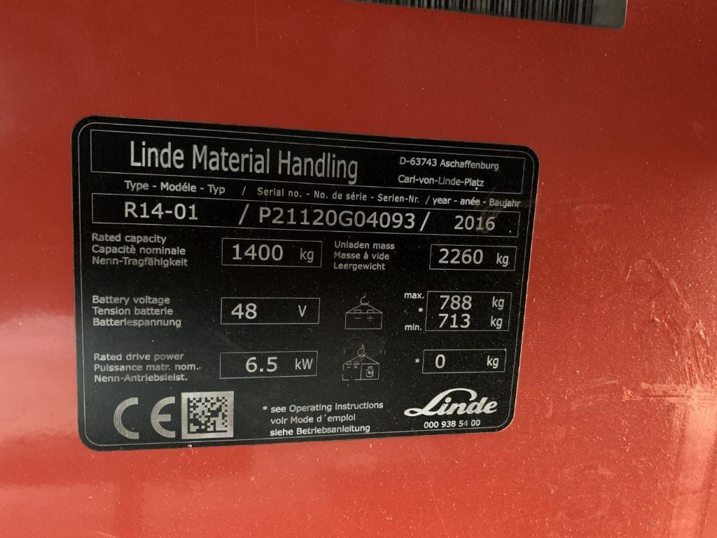 Reach truck Linde R14-01 Linde R14-01- Photo 4