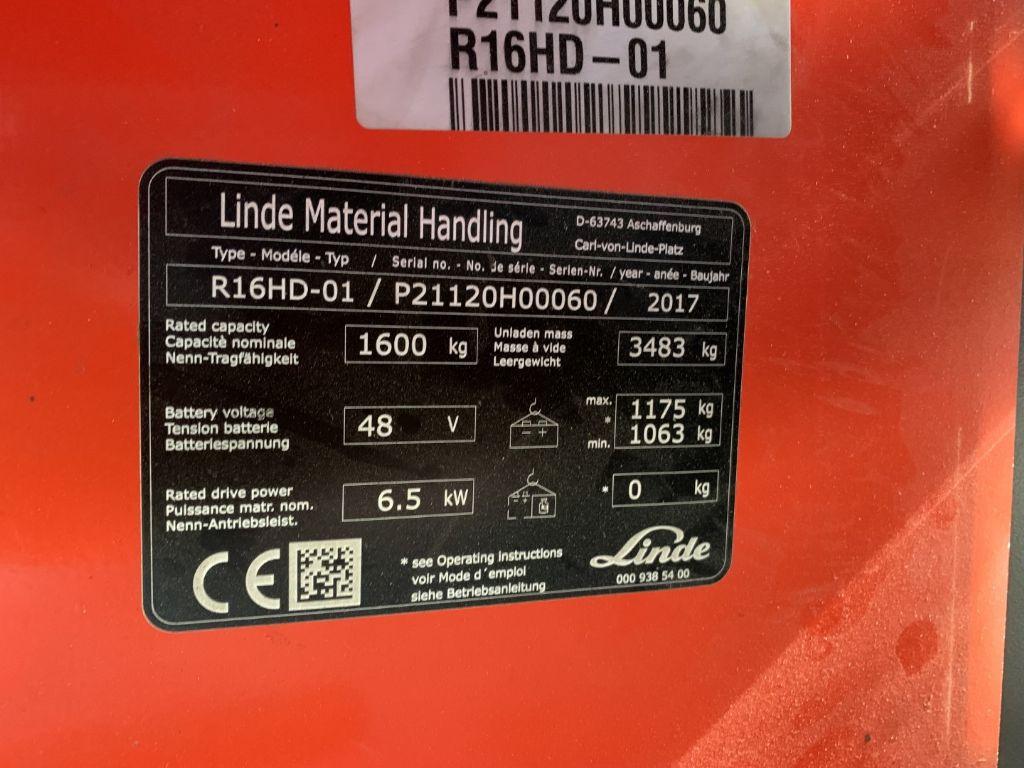 Reach truck Linde R16HD-01 Linde R16HD-01- Photo 4