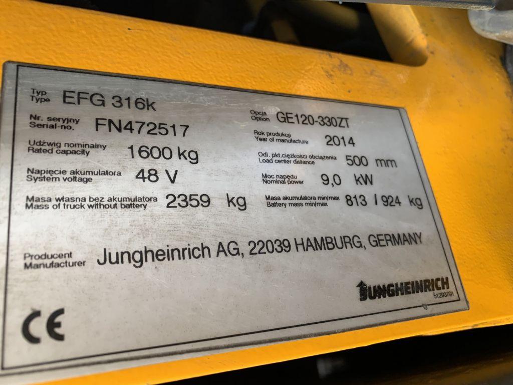 Electric forklift Jungheinrich EFG316K Jungheinrich EFG316K- Photo 4