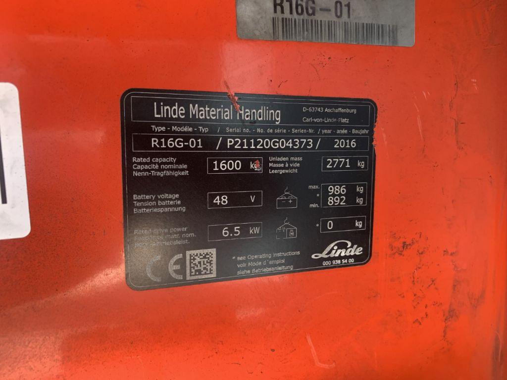 Reach truck Linde R16G-01 Linde R16G-01- Photo 4