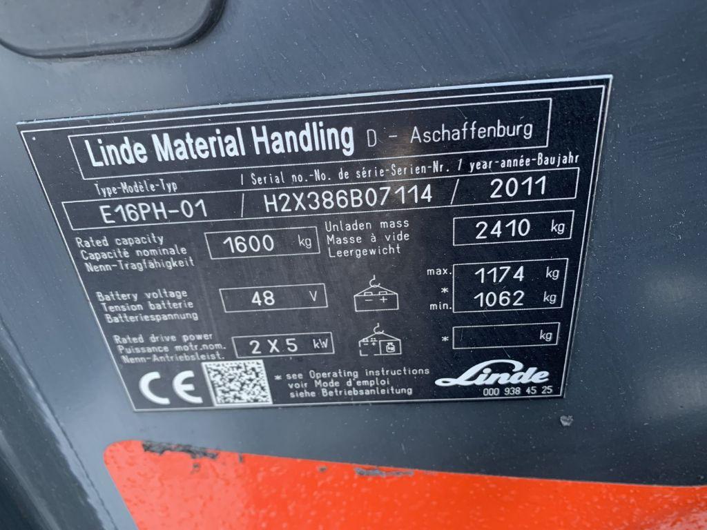 Electric forklift Linde E16PH-01 Linde E16PH-01- Photo 4