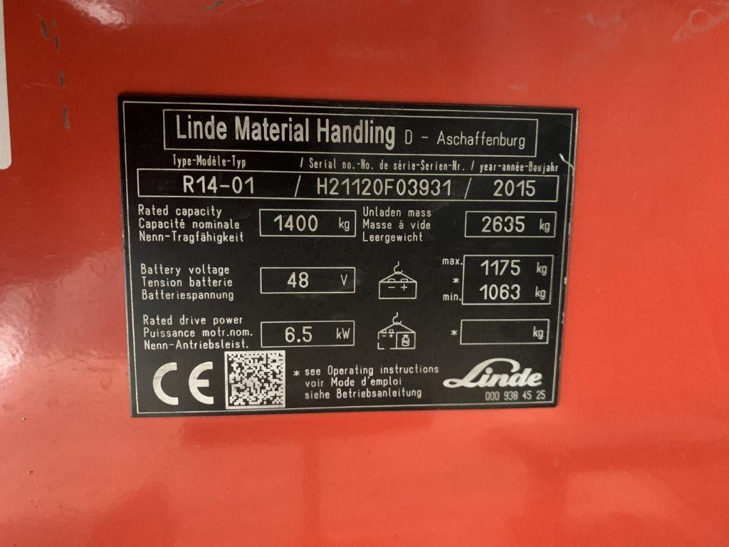 Reach truck Linde R14-01 Linde R14-01- Photo 4