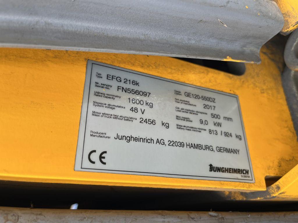 Electric forklift Jungheinrich EFG216k Jungheinrich EFG216k- Photo 4