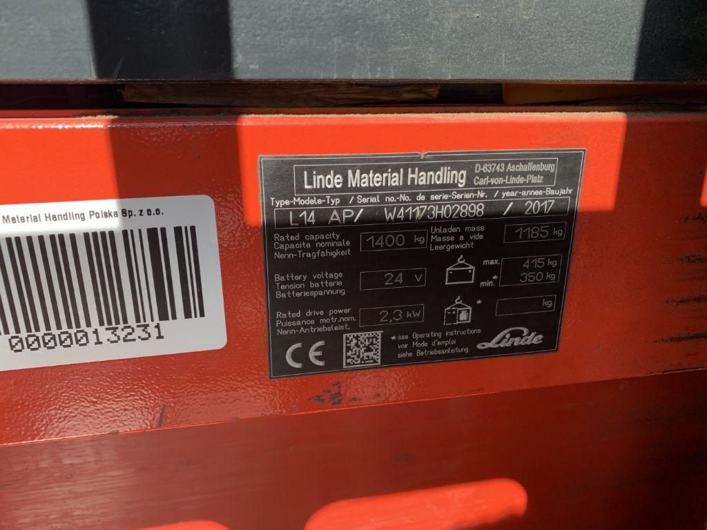 Stacker Linde L14 Linde L14- Photo 4