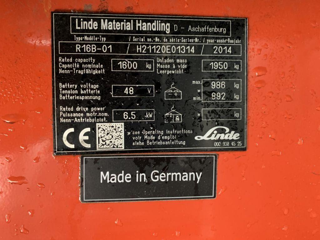 Reach truck Linde R16B-01 Linde R16B-01- Photo 4